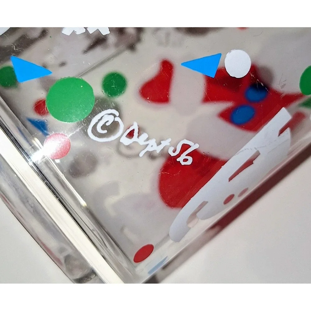 Dept 56 Vintage Christmas Santa Claus Acrylic Tumblers Set of 4‎ Cheryl Johnson
